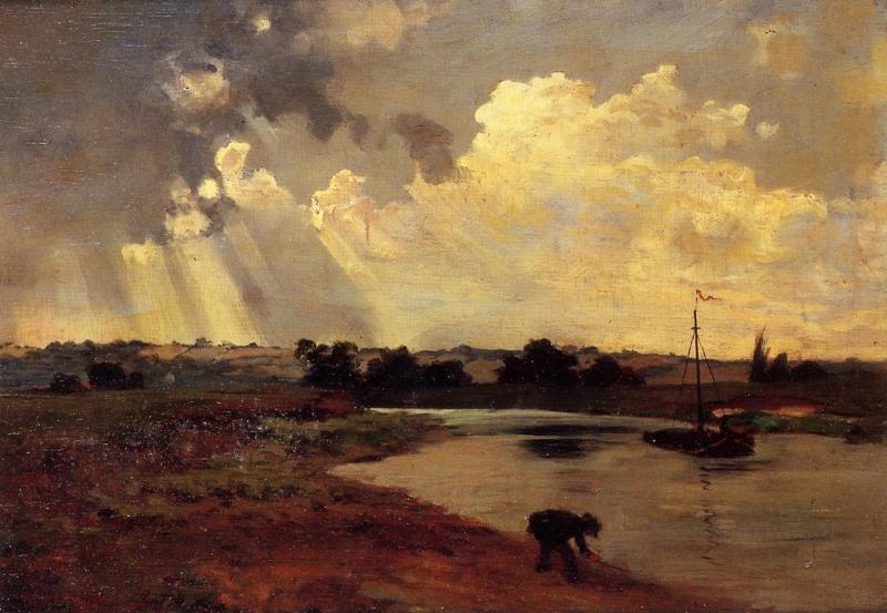 Charles-Francois Daubigny The Banks of the River oil painting image